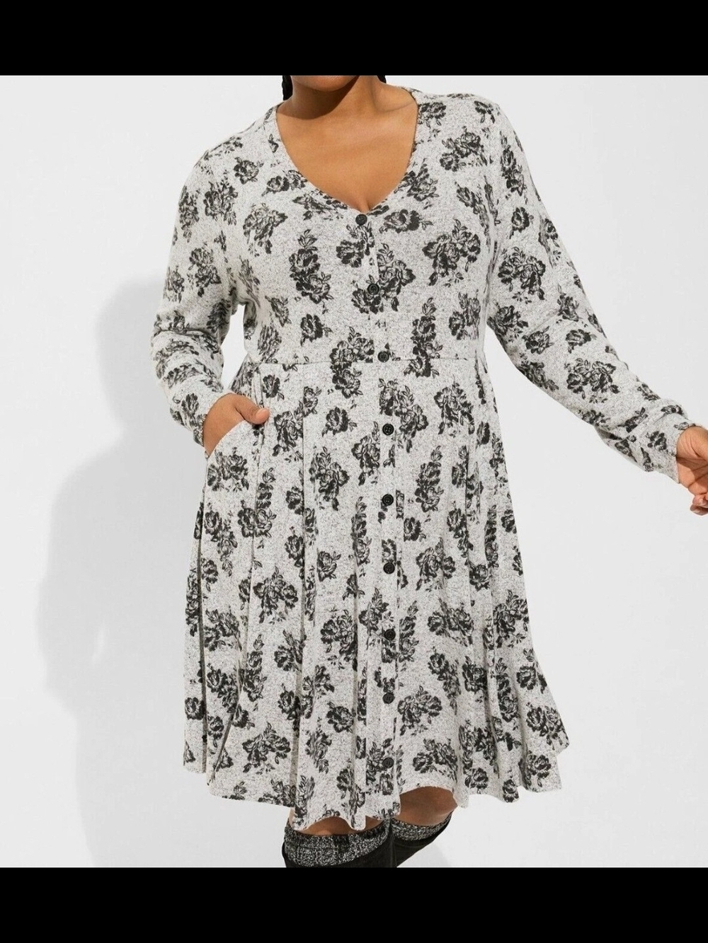 Torrid Super Soft Plush Long Sleeve Dress Size 2